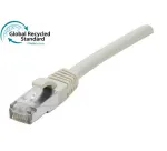 EXERTIS CONNECT Cat. 6A S/FTP komutacinis tinklo kabelis, TPE, be halogenų, GRS sertifikuotas, pilkas, 1,5 m 854504