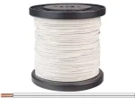Donau Elektronik 218-55-100 lankstusis laidas 2 x 0,14 mm&sup2; baltas 100 m