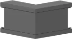 GGK BR 60x110/80-AE i&scaron;orinis kampas 60x110/80 RAL 9005 PVC 12726