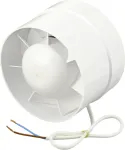 Sygonix SY-5233250 ortakio ventiliatorius 230 V/AC 240 m&sup3;/h 125 mm baltas