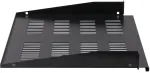 Rockstable RS19-FH18 19 colių 1U fiksuota lentyna, 400 mm gylio, 25 kg apkrovai, juoda