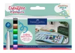 Faber-Castell Goldfaber Creative Marker rinkinys Creative Haven, 6 skirtingų spalvų, vandeniniais dažais, teptuko antgalis 160603