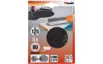 kwb 491308 &scaron;lifavimo diskai ekscentriniam &scaron;lifuokliui, grūdėtumas 80, &Oslash; 125 mm, 5 vnt.