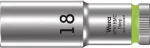 Wera 05004558001 Zyklop 8790 HMC 1/2 inch 18 mm &scaron;e&scaron;iakampė galvutė su rutuliniu fiksavimo grioveliu