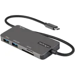 StarTech.com DKT30CHSDPD USB-C kelių prievadų adapteris mini dokas, 4K HDMI, 100 W PD, SD/microSD skaitytuvas, 3 prievadų USB 3.0 &scaron;akotuvas, 30 cm integruotas kabelis