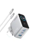Anker įkroviklio ekranas 2C1A 100W įkrovimo adapteris - Sidabrinis (B121BG41)