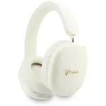 Guess GUE005824 Metallic Effect Metal Script Logo ausinės su lankeliu (Bluetooth, ENC), smėlio