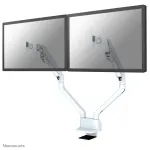 Neomounts FPMA-D750DWHITE2 Monitor laikiklis dviems monitoriams 10-32 colių &ndash; dujinė spyruoklė &ndash; Topfix &ndash; 180&deg; stabdiklis