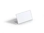 Stalo vardinių lentelių laikiklis Durable 8055-19, L formos, 52 x 100 mm, akrilas, permatomas, 10 vnt. paketas