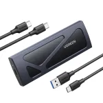 SSD dėklas Ugreen 15512 M.2 10 Gbit/s Juodai Pilkas