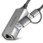 Axagon ADE-TXCA USB-C / USB-A 3.2 Gen 1 &ndash; Gigabit Ethernet adapteris, Asix AX88179