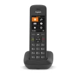 Gigaset C575 analoginis/DECT telefonas su skambučio numerio atpažinimu, juodas