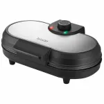 Unold 48165 American blynų keptuvė, 2 blynai, 13,5 cm, 1000 W, juoda / &scaron;lifuotas nerūdijantis plienas