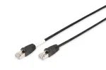 DIGITUS lauko jungiamasis kabelis CAT6 S/FTP su apsauginiais gaubtais 5m juodas