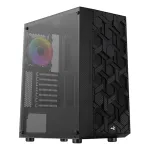 Aerocool Hive-G-BK-v3 Midi Tower Korpusas Juodas