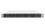 QNAP TS-h1090FU NAS stelažas (1U) EPYC 7232P 64 GB DDR4 0 TB QuTS hero Juoda, Pilka