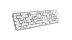 Klaviatūra Logitech MX Keys S Universal RF Wireless + Bluetooth QWERTZ Voki&scaron;ka Aliumininė Balta