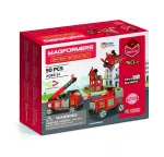 Statybiniai blokeliai MAGFORMERS Avarinis rinkinys &ndash; magnetinis konstravimo rinkinys greitosios pagalbos automobiliams ir įvykio scenoms
