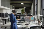HP Poly Savi 8410 Office Monaural belaidė ausinė, sertifikuota Microsoft Teams, DECT 1880-1900 MHz