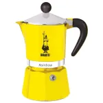 Bialetti Rainbow 0.06 L aliumininis termoplastinis kavos virimo aparatas geltonas
