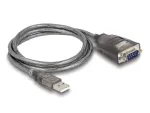 DeLOCK 61400 keitiklis USB A &ndash; RS-232 juodas