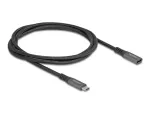 DeLOCK USB ilginamasis kabelis USB Type-C vyri&scaron;kas į moteri&scaron;ką 10 Gbps 1 m pilkas metalinis