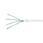 LogiLink CQ9041S RJ45 tinklo kabelis, patch kabelis CAT 6a U/FTP 1,50 m baltas, itin plonas, atsparus liepsnai