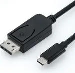 Roline i&scaron;orinis vaizdo adapteris USB-C 3.1 &ndash; DisplayPort, juodas