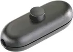 BACHMANN Cord Inline Switch 924.024 serijos 5044 i&scaron;jungimo jungiklis 1 pol. juodas/juodas 924.024