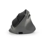 BakkerElkhuizen PRF Pro pelė de&scaron;inei rankai, vertikali, optinė, RF Wireless + Bluetooth + USB Type-C, 2400 DPI, juoda, pilka