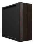 ASUS ProArt PA602 Wood Edition Midi Tower korpusas &ndash; juoda ir mediena, ATX/EATX, 2&times;200 mm priekyje, 1&times;140 mm gale