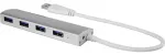 Renkforce 1234385 USB 3.0 skirstytuvas, 4 prievadai, aliumininis korpusas