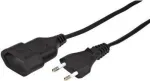 Prailginimo laidas e+p SVE 4 3 m 1 AC lizdas juodas