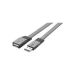 Renkforce 1362468 USB 2.0 ilginamasis kabelis, USB-A ki&scaron;tukas&ndash;USB-A lizdas, 1 m, labai lankstus, juodas
