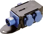 Maitinimo skirstytuvas AS Schwabe MIXO WESER 230V &mdash; įėjimas 1x CEE 3p 230V 16A, i&scaron;ėjimai 3x Schuko 230V 16A