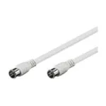 Wentronic Goobay SAT jungiamasis kabelis, F-Quick, 100 % ekranuotas, baltas, 1,5 m &ndash; F-ki&scaron;tukas (Quick) F-ki&scaron;tukas (Quick) (50747)