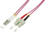 Logilink &scaron;viesolaidinis jungiamasis laidas LC (M) &ndash; SC (M) OM4 7,5 m