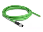 DeLOCK pramoninis Ethernet kabelis M12 4 kontaktų D-koduotas į atvirus galus TPU 2 m