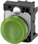 Siemens indikatoriaus lemputė plok&scaron;čia Žalia 230 V/AC SIRIUS ACT 3SU1106-6AA40-1AA0 1 vnt.