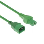 ACT AK5302 elektros laidas C14 - C15, žalias, 0,6 m