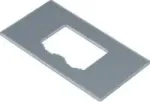 HAGER GTVDM032 Montavimo plok&scaron;tė duomenų 2-jungčių RJ45 19,5x14,85 (GTVDM032)