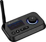 Bluetooth siųstuvas-imtuvas Omnitronic BDT-5.2PRO Aptx HD &mdash; belaidis garso siųstuvas ir imtuvas