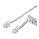 Wentronic Goobay Telefono ragelio spiralinis laidas CCA (varinis aliuminis), baltas, 4 m &ndash; RJ10 ki&scaron;tukas (4P4C) prie RJ10 ki&scaron;tuko (4P4C) (68601)