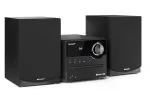 Mikro sistema Sharp XL-B512(BK) &mdash; 45 W, CD grotuvas, FM radijas, MP3, bananiniai jungtys, juoda