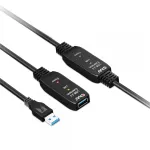 CLUB3D USB 3.2 Gen1 aktyvus kartotuvinis kabelis 10 m / 32,8 pėdų M/F 28AWG