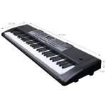MQ 6136L Klaviatūrinis Organas su Mikrofonu Vaikams - 61 Klavi&scaron;as, Juoda