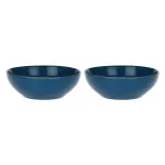 ROSE&TULIPANI Set of 2 Concerto Blu Avio Salad Bowls - Navy Blue, 26 cm