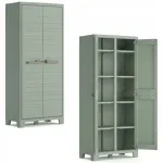 KETER Utility Storage Cabinet su 4 reguliuojamomis lentynomis, žalia/ smėlio spalvos, 11011559