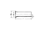 Klauke 8225V alavuotu vario vamzdinė kabelio antgalis 95 mm&sup2; M10