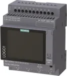 Siemens LOGO! 12/24 RCE loginis modulis su ekranu, 8 DI/4 AI/4 relė, 12-24 V DC, Ethernet, Modbus TCP/IP
